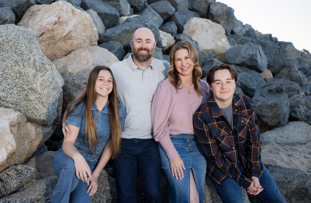 Laguna Beach family photographer highlighting the Fish Family’s special beach moments at San Clemente